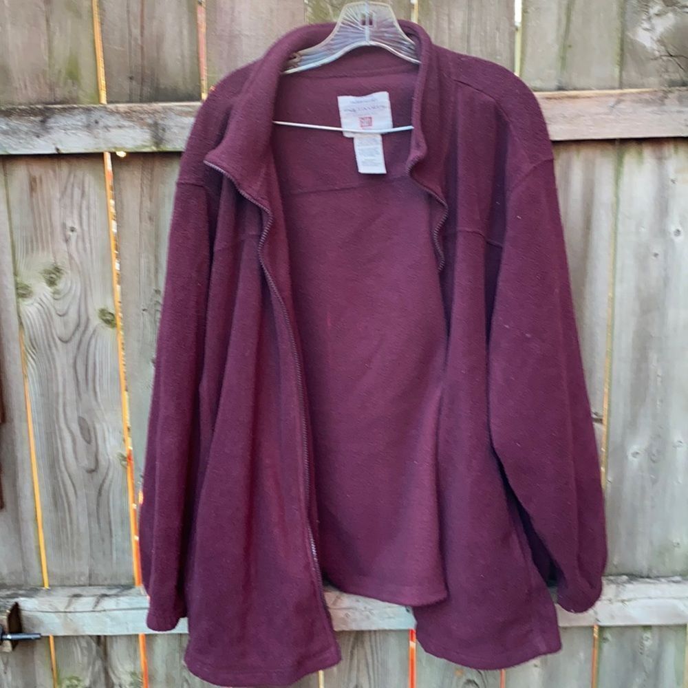 Faded Glory Purple Zip up fleece sz. 2X